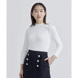 ニット レディース 「BORDERS at BALCONY/ボーダーズアットバルコニー」PEARL TOP/パールトップス｜zozo