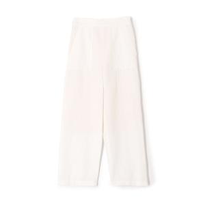 パンツ コットンリネンツイル ストレートパンツ レディース