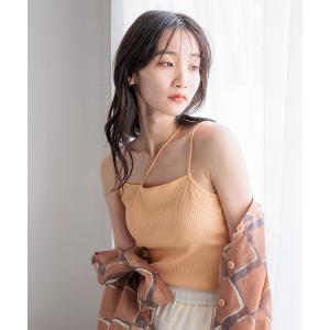 キャミソール スタイルUPカップアシメキャミ 9...の商品画像