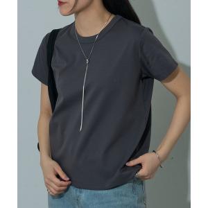 tシャツ スマート半袖コンパクトTシャツ レディース