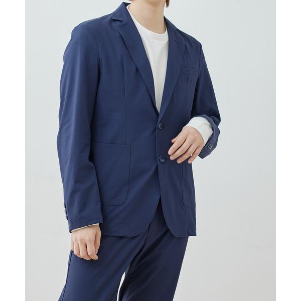 ジャケット テーラードジャケット 「セットアップ対応」j.n.r.d/ナイロンハイカムニット2Bジャ...