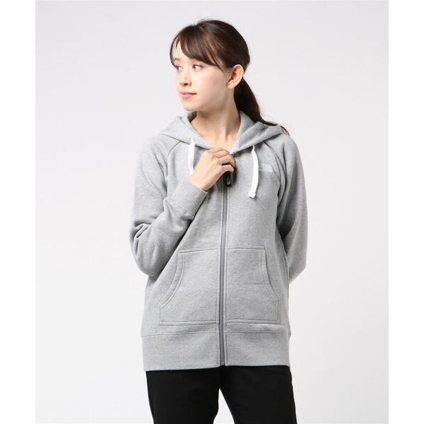 「THE NORTH FACE」 ジップアップパーカー MEDIUM グレー レディース