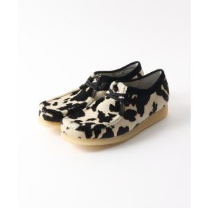 シューズ モカシン デッキシューズ メンズ 「Clarks / クラークス」Wallabee Cow Print Hair On｜zozo