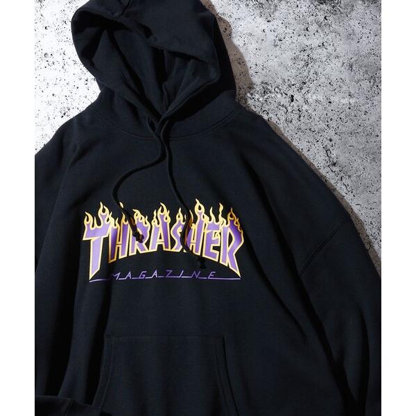 「FREAK&apos;S STORE」 「THRASHER」プルオーバーパーカー MEDIUM ブラック メ...