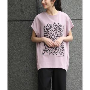 tシャツ 40/2コットンジャージレオパードプリ...の商品画像