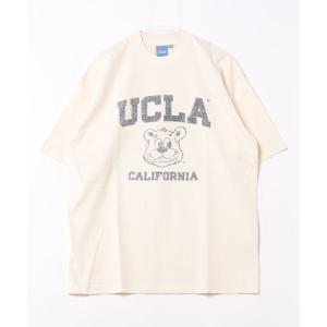 メンズ tシャツ Tシャツ 「UCLA」 ピグメント カスレプリント 空紡糸天竺ビッグシルエットショートスリーブTEEの商品画像