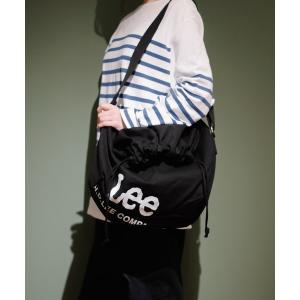 ショルダーバッグ バッグ Lee/リー BIG　ナナメプリント　ドローストリング　ショルダー レディース メンズ