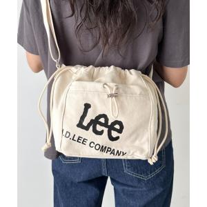 ショルダーバッグ バッグ Lee/リー BIG　ナナメプリント　ドローストリング　2WAY　巾着　ショルダー レディース メンズ