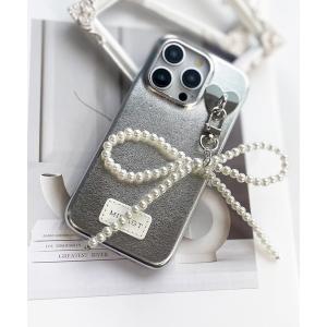 キルティングビジューiPhoneケース ダーリッチ darich WHITE Darich（ダーリッチ） スマホケース キルティングビジューDDチャーム