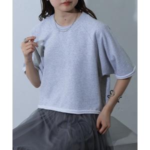 tシャツ Tシャツ レディース スウェットクルーハーフプルオーバー｜ZOZOTOWN Yahoo!店