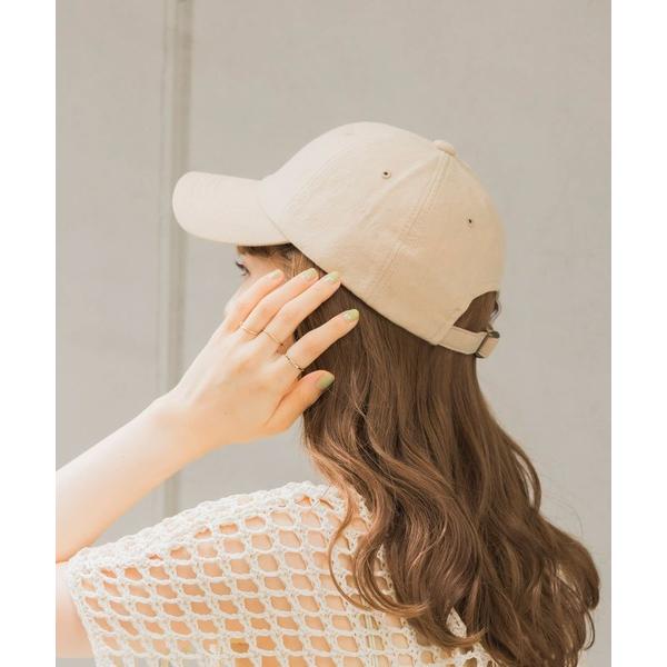 キャップ 帽子 レディース シンプルリネンキャップ レディース