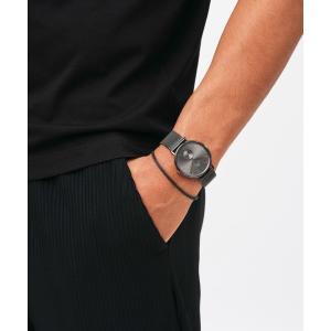 ブレスレット メンズ MESH BRACELET 2.8cm　メンズ/レディースブレスレット ブラック／グレー｜ZOZOTOWN Yahoo!店