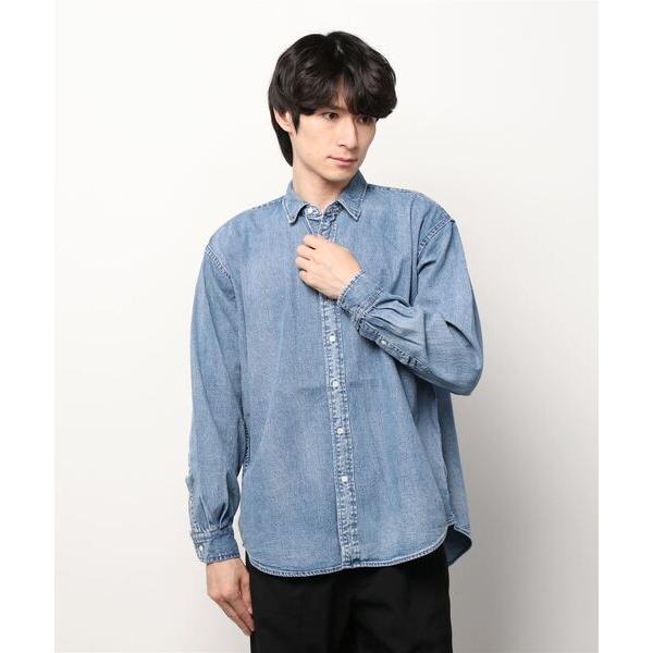 メンズ 「BEAMS」 長袖シャツ X-LARGE インディゴブルー