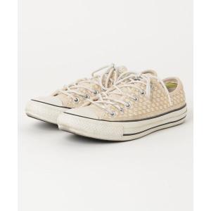 「CONVERSE」 チェック柄ローカットスニーカー 23.5cm ベージュ レディース｜zozo