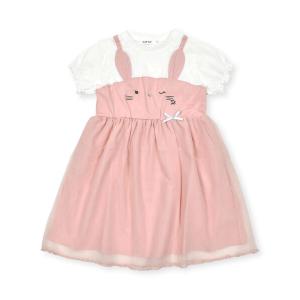 ワンピース キッズ ウサギフェイスチュールドッキングワンピース(80~130cm)｜ZOZOTOWN Yahoo!店