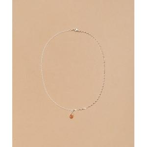 ネックレス レディース 「2024春夏新作」LAPUIS(ラピュイ)Silver925 gemstone dual chain necklace