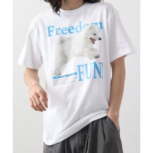 tシャツ spiritoso FREEDOM FUN シートプリントTシャツ　半袖 メンズ レディース