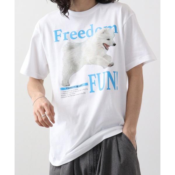 tシャツ spiritoso FREEDOM FUN シートプリントTシャツ　半袖 メンズ レディー...