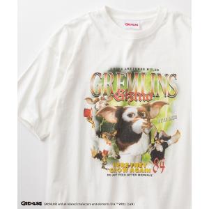 tシャツ Tシャツ メンズ 「GREMLINS/グレムリン」ギズモ ヒップホップテイスト BIGプリント オーバーサイズ半袖Tシャツ/リンガーT/ラグ