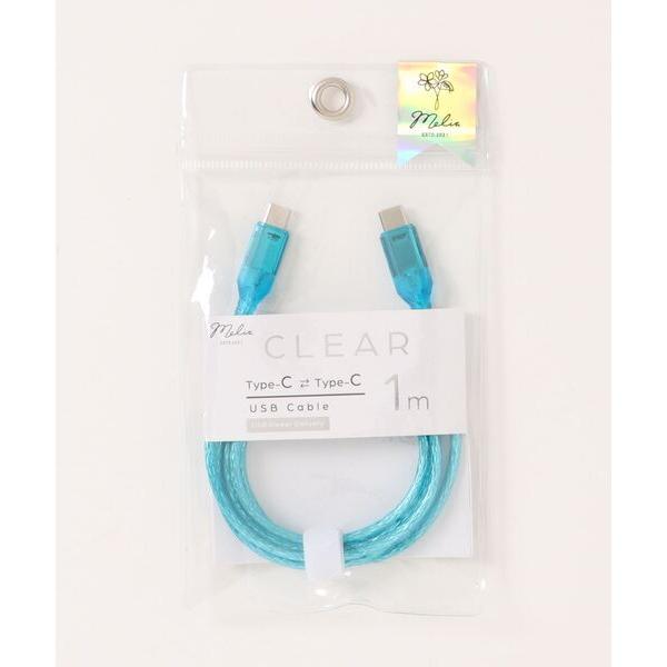 Melia クリア充電ケーブル Type-C to Type-C