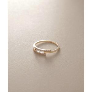 指輪 レディース K10ダイヤモンド パラレルライン リングの商品画像