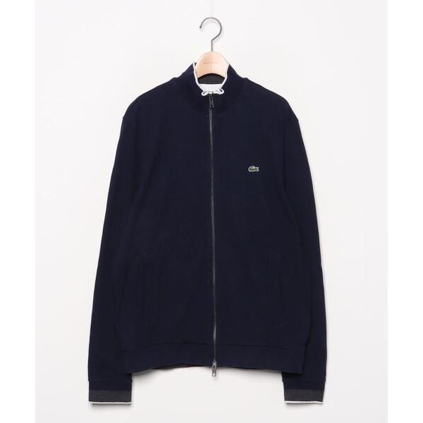 メンズ 「LACOSTE」 カーディガン L ネイビー