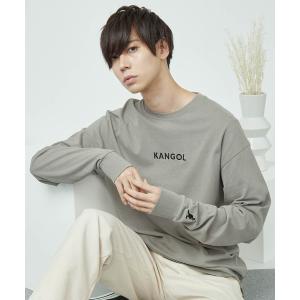 「KANGOL」 長袖Tシャツ「mono-martコラボ」 S グレー メンズ｜zozo
