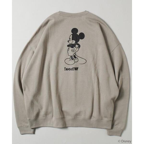 「FREAK&apos;S STORE」 スウェットカットソー「Disneyコラボ」 LARGE ベージュ メ...