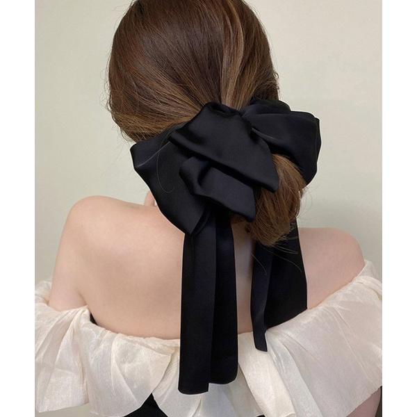 ヘアクリップ 「選べる」ビッグリボンクリップ