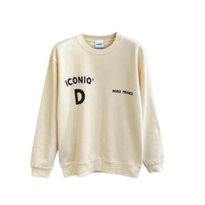 トレーナー スウェット 「ICONIQ」 D プリントプルオーバー メンズ レディース