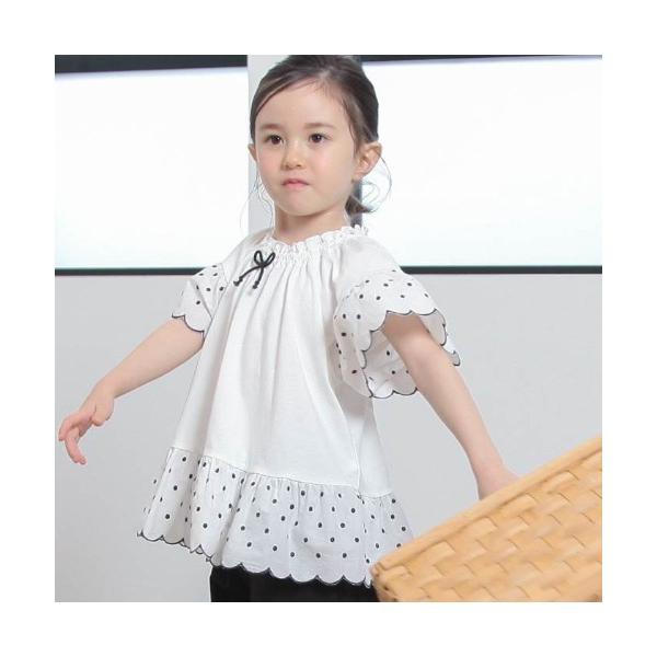 tシャツ n.o.u.s スモッキング刺繍Ｔシャツ（半袖 キッズ 子供服 女の子