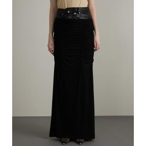 スカート レディース 「24SUMMER PRE ORDER」レイヤードマキシシャーリングスカート / Layered Maxi Shirring S｜ZOZOTOWN Yahoo!店