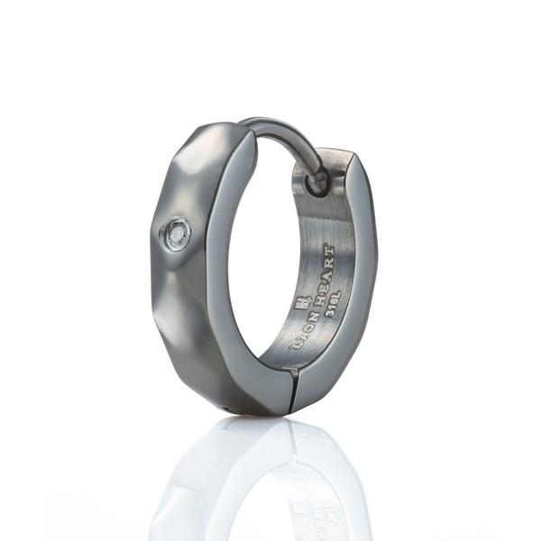 ピアス 「限定展開」“THE EDGE”カッティングフープピアス（ダイヤモンド）/サージカルステンレ...