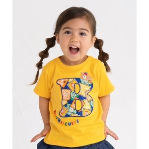 tシャツ バンダナ柄 ワッペン 半袖Tシャツ キッズ 子供服 男の子 女の子
