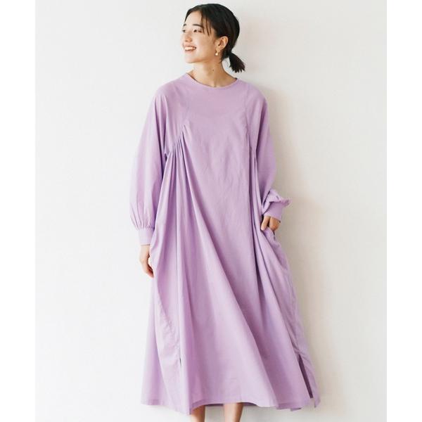 レディース 「avecmoi」 長袖ワンピース LARGE ラベンダー