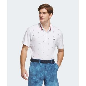 ポロシャツ メンズ PLAYGREEN モノグラムドライポロ「adidas Golf/アディダスゴルフ」｜zozo