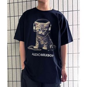 tシャツ Tシャツ メンズ AUDIO CAT Tシャツ