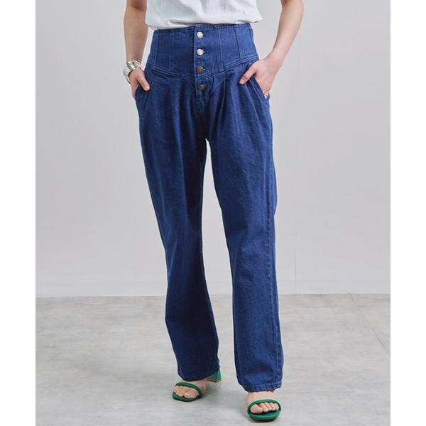 パンツ 「Fizz/フィズ」　コルセット風ストレートパンツ レディース