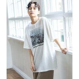 レディース tシャツ Tシャツ ピンタックプリントTシャツ｜ZOZOTOWN Yahoo!店