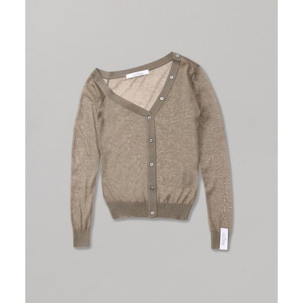 カーディガン rokh ASYMMETRIC NECK CARDIGAN R3CA81 レディース