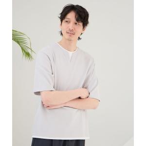 メンズ tシャツ Tシャツ キーネックレイヤードCOOL/半袖/986804｜ZOZOTOWN Yahoo!店