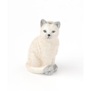 DECOLE（デコレ） LG-16141-43 Glass cat vase ネコの一輪挿し ガラス