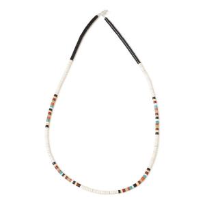 サントドミンゴ族 ターコイズ＆シェル ヒシ ネックレスINDIAN JEWELRY
