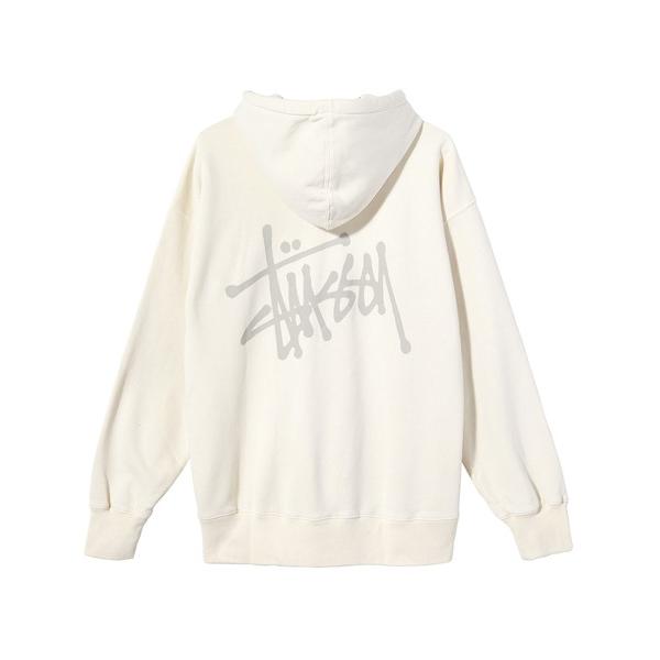 「STUSSY」 プルオーバーパーカー MEDIUM ナチュラル レディース