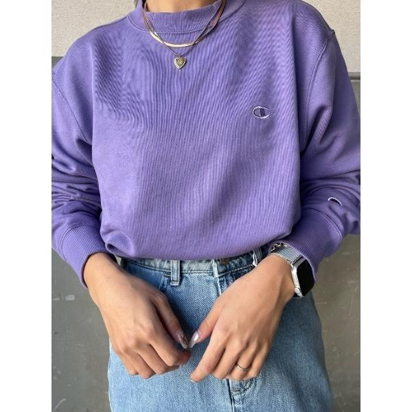 「Champion」 スウェットカットソー L サックスブルー メンズ