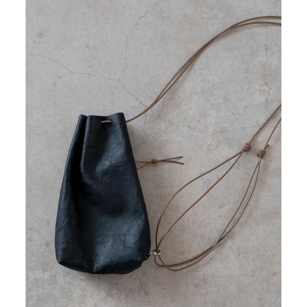 ショルダーバッグ Dyneema(R)  Leather DRAWSTRING BAG_L×Keel...