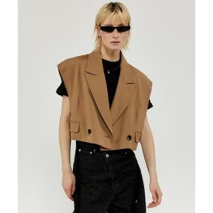 ジャケット テーラードジャケット Cut-off Short Gilet/カットオフショートジレ「MAISON SPECIAL/メゾンスペシャル」
