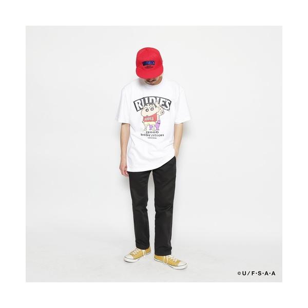 tシャツ RUDIE'SxCRAYON SHINCHAN BACK TO BACK TEE/ルーディ...