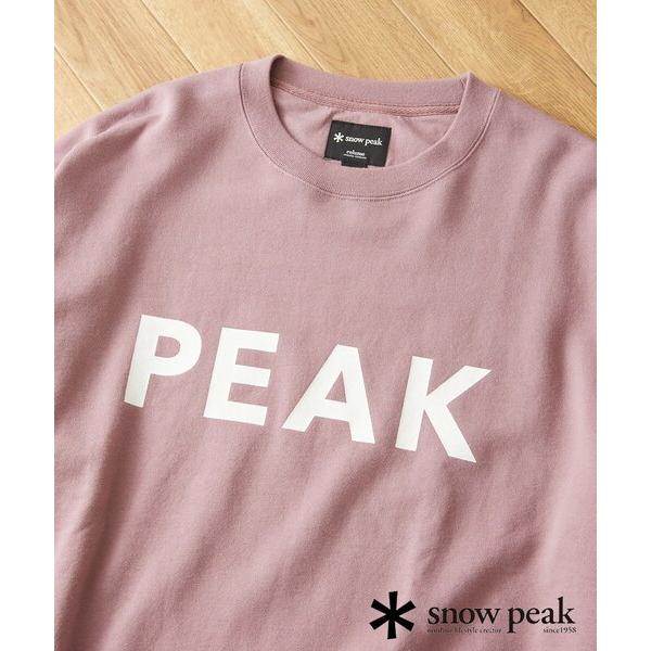 「Snow Peak」 スウェットカットソー MEDIUM レッド メンズ