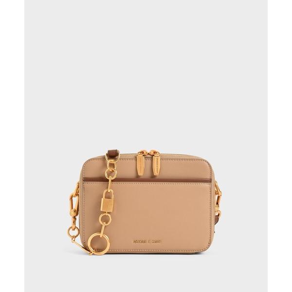 レディース 「CHARLES &amp; KEITH」 ショルダーバッグ S ベージュ